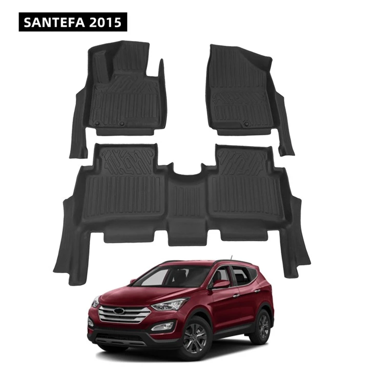 5D TPE Rubber Car Mats Special Car Only for SANTEFA 2015