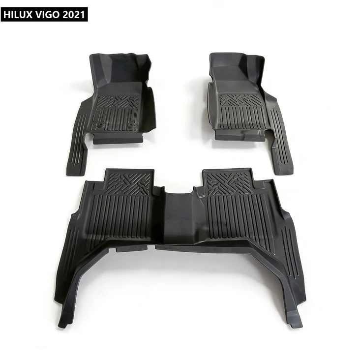 Car Floor Liners TPE Car Floor Mats For HILUX VIGO 2021 For Ecuador