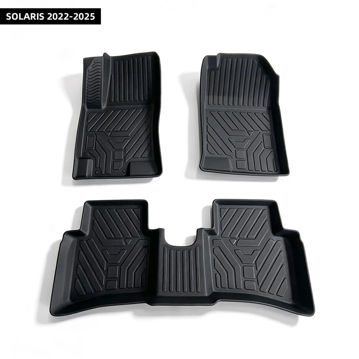 Hot Sale 3D TPE Car Mat Factory For SOLARIS 2022-2025 Egypt Waterproof