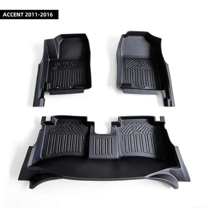 Peru Vehicle Car Mats TPE Auto Floor Mats For ACCENT 2011-2016