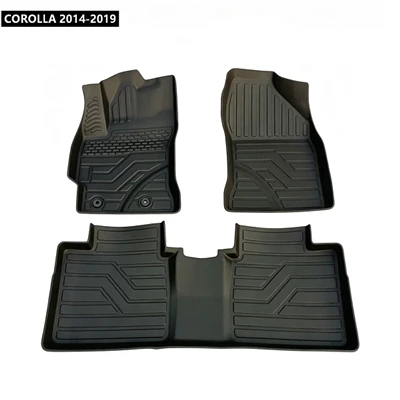 3D TPE Car Mats with Anti-fatigue Design for COROLLA 2014-2019
