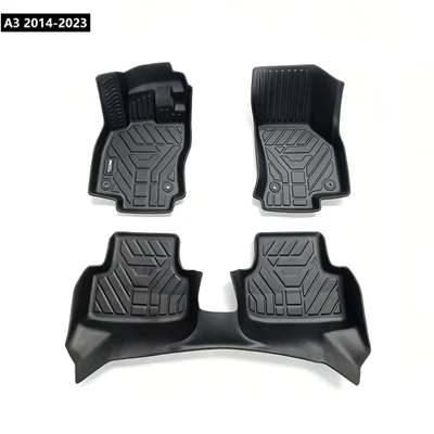 3mm Thick 3D TPE Anti-puncture Car Mats for A3 2014-2023