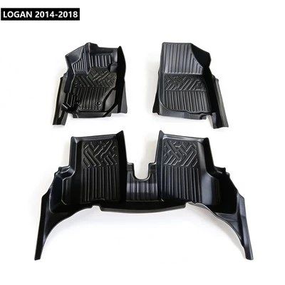 Car Foot Mat TPE Rubber Floor Mats For LOGAN 2014-2018 For Ecuador