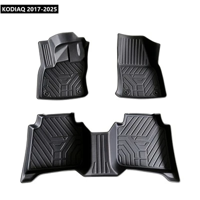 Car Mats Factory 3D TPE Auto Floor Liners For KODIAQ 2017-2025 For Morocco