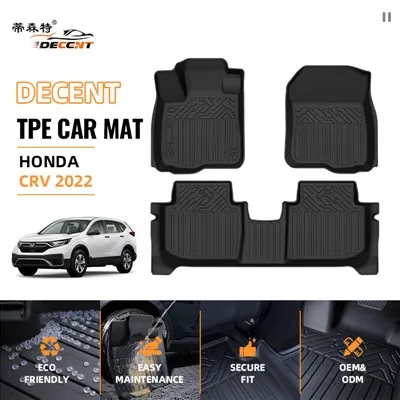 Hot Sell 3D TPE Car Floor Mats Waterproof Non-slip Customizable Car Foot Mats Use For ACCENT 2017-2023