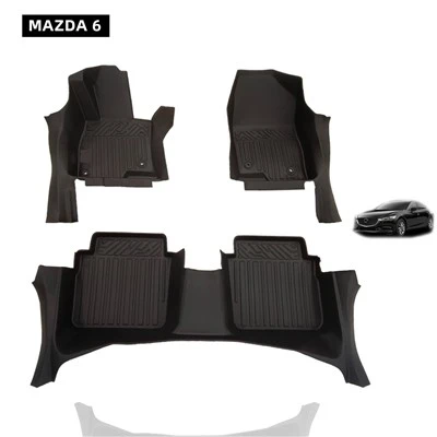 Waterproof TPE Car Floor Mat 5D Full Coverage Design Anti Slip Thickened Durable Car Accessories Carpet