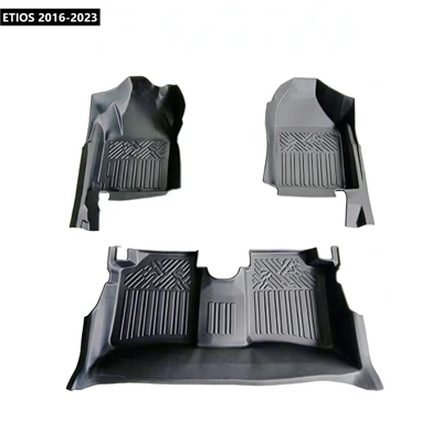 TPE Weather Floor Liners Car Floor Mat For ETIOS 2016-2023