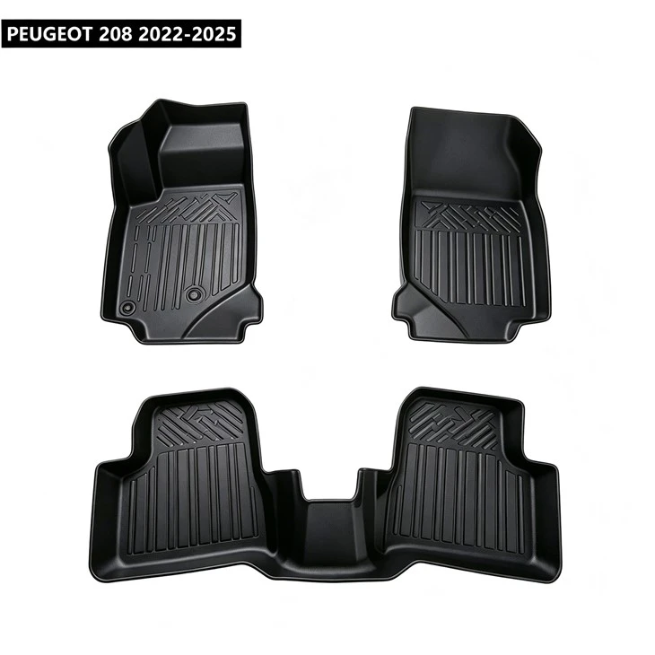 Stay-Put TPE Car Mats Factory For PEUGEOT 208 2022-2025 For Morocco
